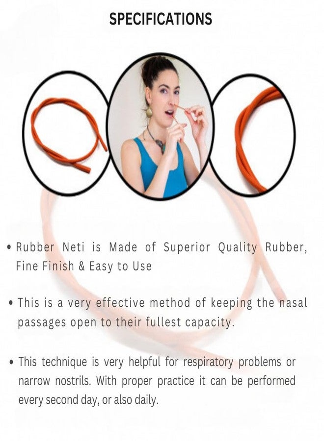 Luvottica Rubber Sutra Neti for Nasal Cleaning - Natural Sinus Relief & Hygiene Tool | Easy-to-Use, Effective Neti Thread for Clear Breathing & Nasal Irrigation (Size: 3 No), Set of 5 - Image 5